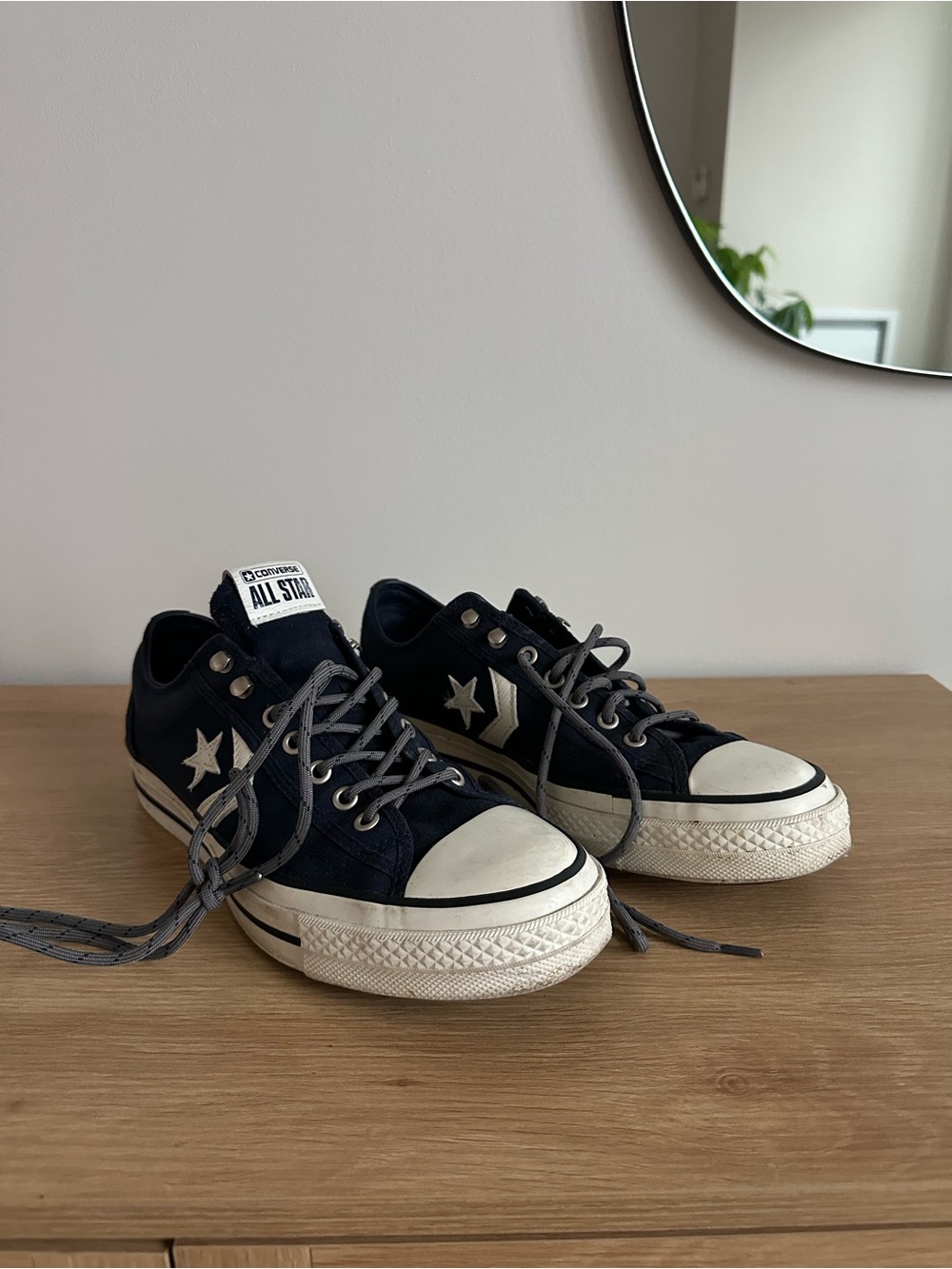 Converse One Star Low Top Sneakers in Navy and White